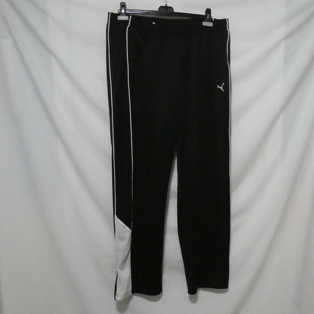 PUMA | xl - extra large | Black Exercise - Running Pants | White Stripe Sides